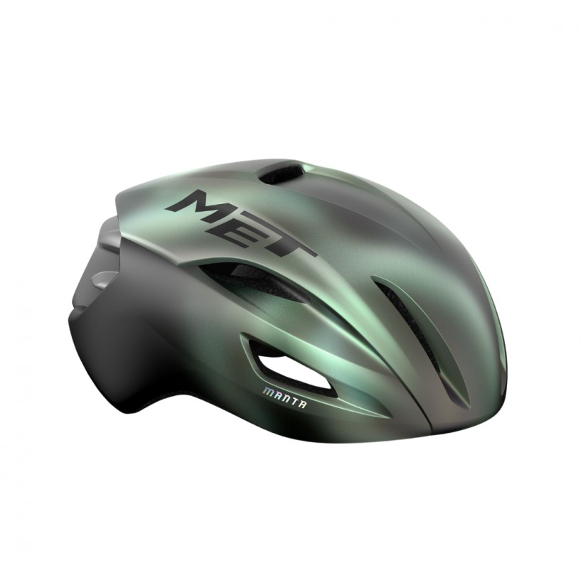 MET Manta MIPS Helm Grau Grün