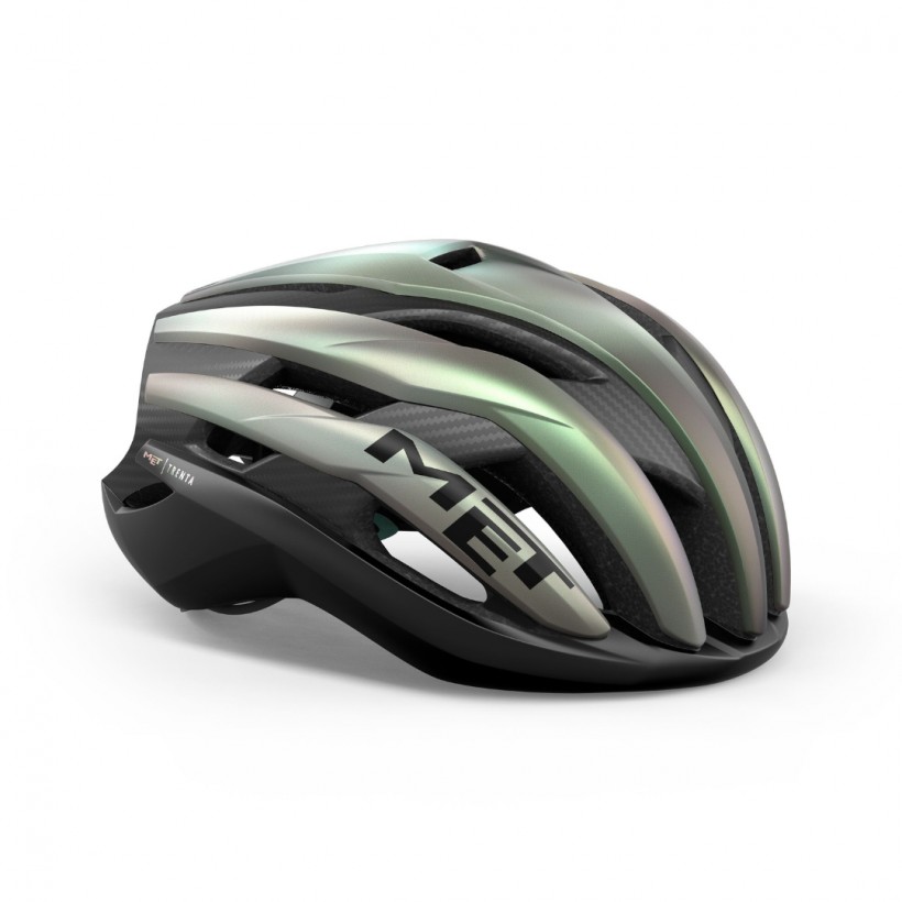 Casque MET Trenta 3K Carbone MIPS Gris Vert
