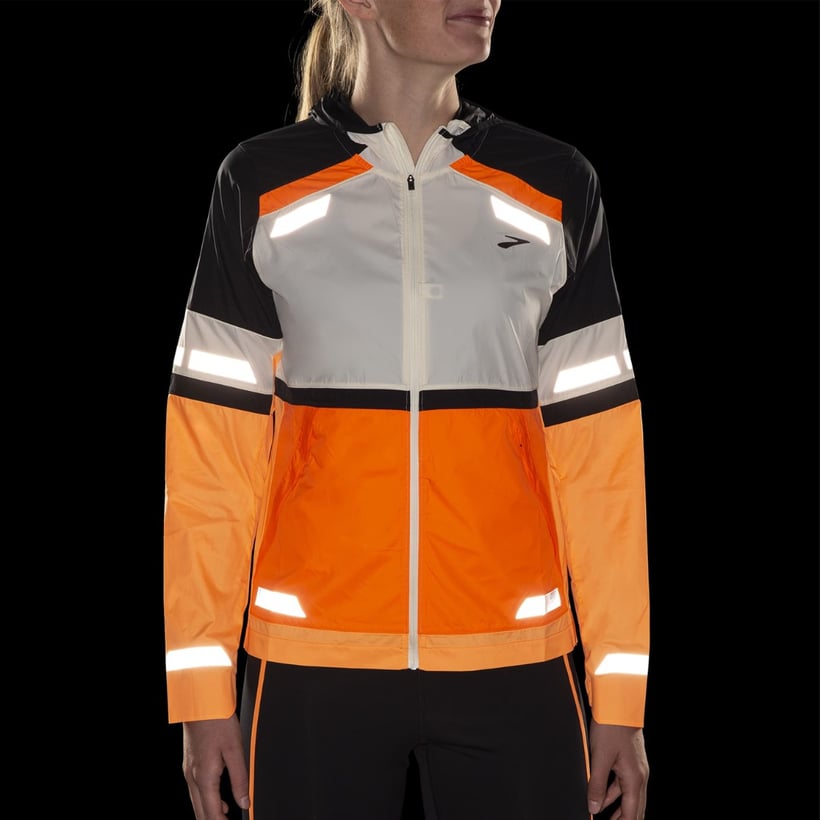 Chaqueta Brooks Run Visible Jacket 2.0 Naranja...