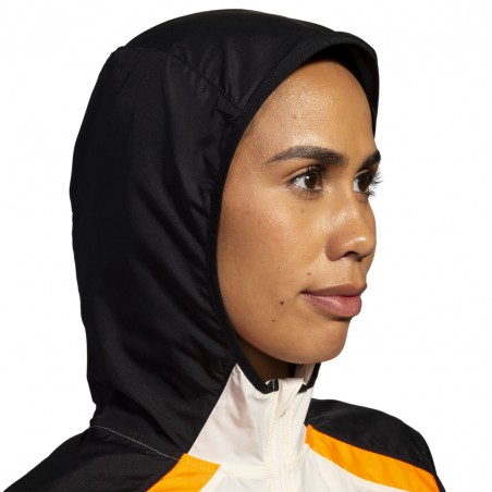 Brooks Run Visible Jacket 2.0 Orange Weiß Schwarz Damenjacke