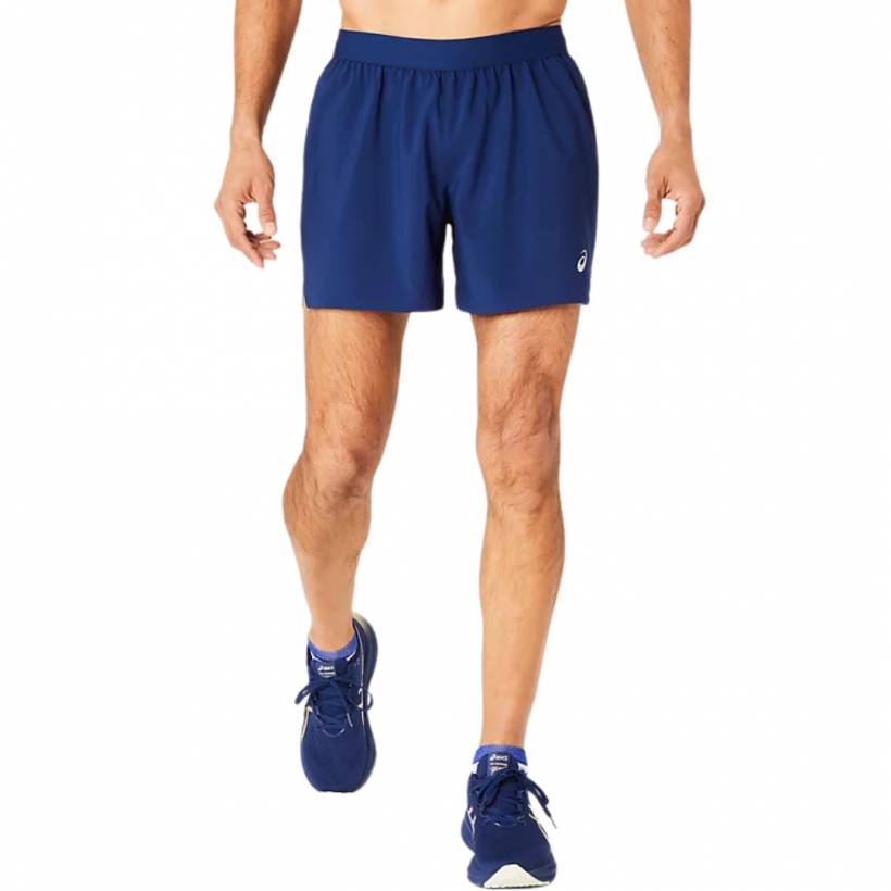 Short Asics Road 5 pouces bleu