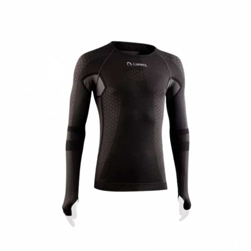 Lurbel Cristallo T-shirt met lange mouwen, zwart en grijs