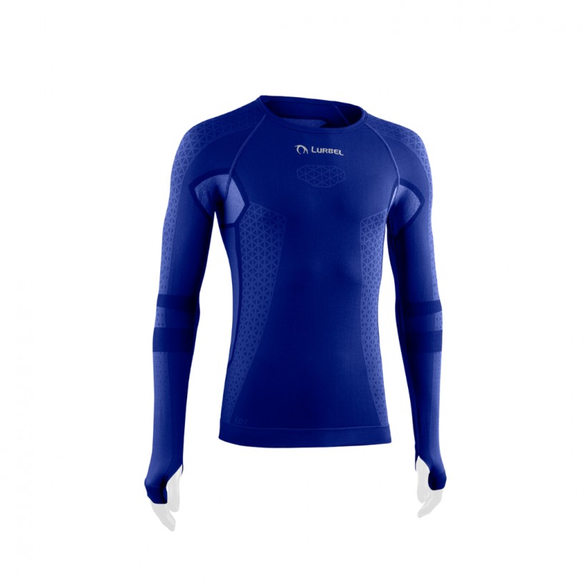Lurbel Cristallo Blaues Langarm-T-Shirt