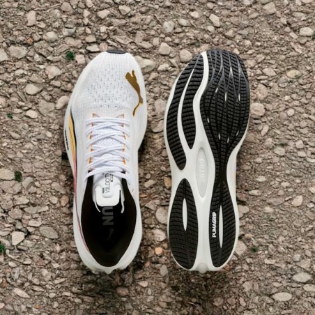Buty Puma Velocity Nitro 3 Biało-Pomarańczowe 