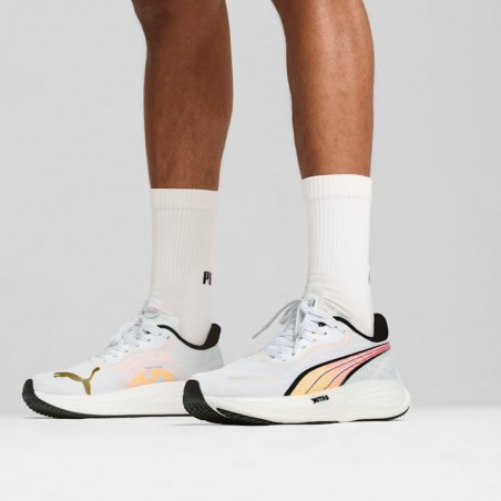 Buty Puma Velocity Nitro 3 Biało-Pomarańczowe 