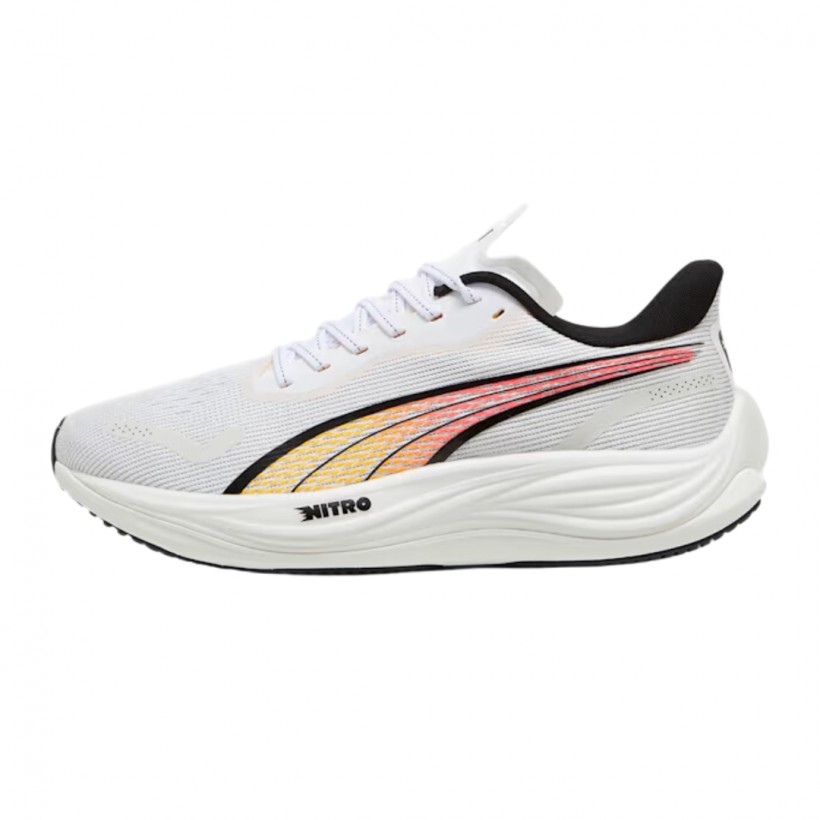 Chaussures Puma Velocity Nitro 3 Blanc Orange 