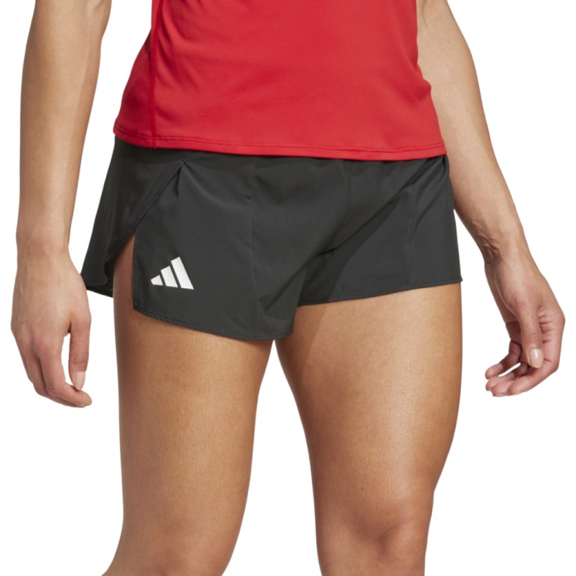 Adidas Adizero E Split Shorts Schwarz Damen