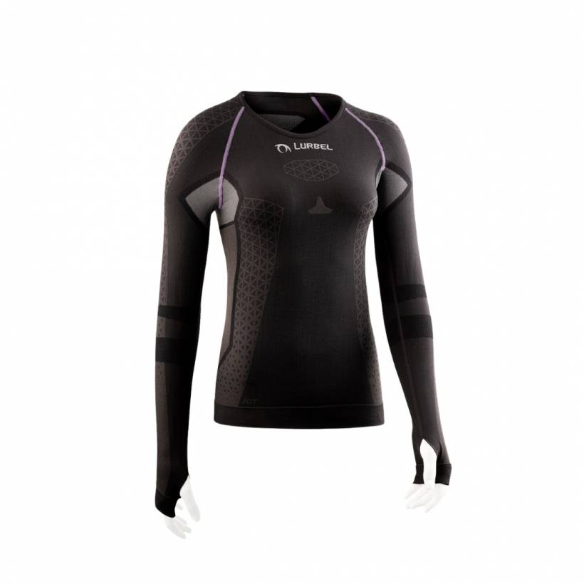 Lurbel Cristallo Black Pink Women's Long Sleeve T-Shirt