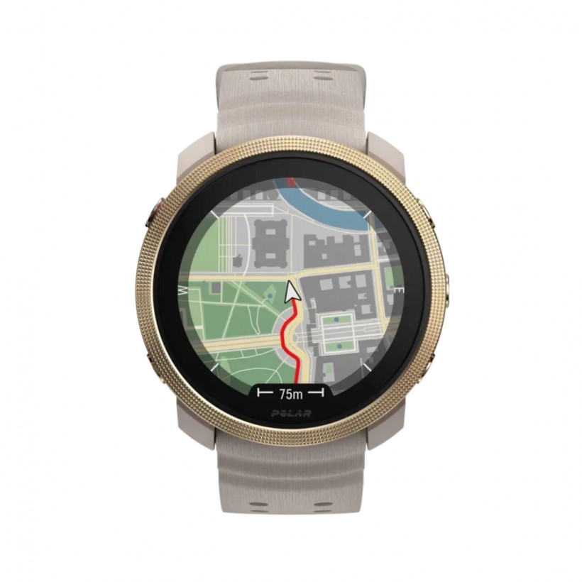 Szaro-beżowy zegarek Polar Vantage M3