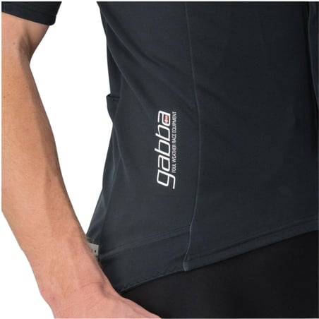 Maillot Castelli Gabba RoS 2 Krótki Rękaw Czarny Szary
