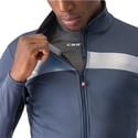 Veste Castelli Raddoppia 3 Manches Longues Bleu Gris