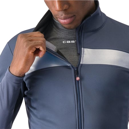 Giacca Castelli Raddoppia 3 Manica Lunga Blu Grigio