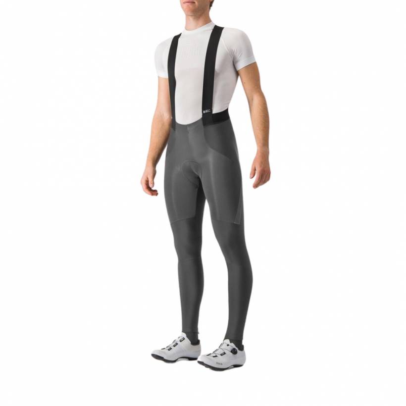 Castelli Sorpasso Ros Lange Trägerhose Grau