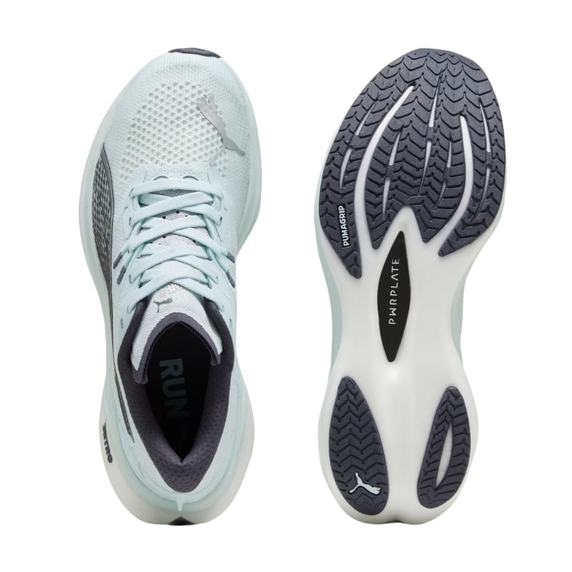 Ténis Puma Deviate Nitro 3 Cinza Branco  Feminino