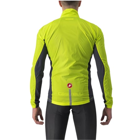 Veste Castelli Squadra Stretch Manches Longues Jaune Gris