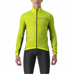 Castelli Squadra Stretch Langarmjacke Gelb Grau