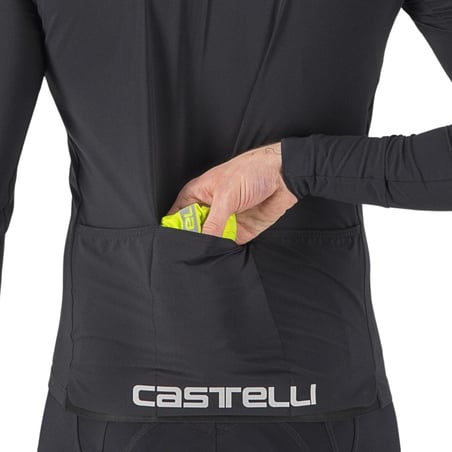 Veste Castelli Squadra Stretch Manches Longues Jaune Gris
