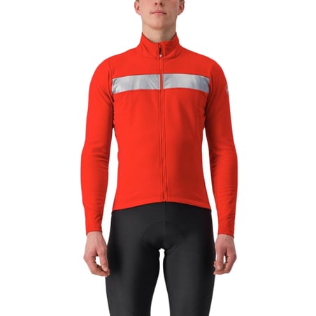 Castelli Raddoppia 3 Jas Rood Grijs