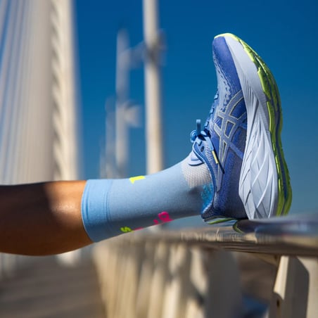 Sporcks Girls Can Do Socks Blue Pink Yellow