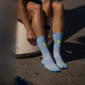 Sporcks Girls Can Do Socks Blue Pink Yellow