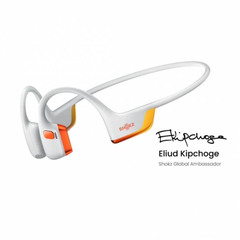 Shokz Openrun Pro 2 Kopfhörer Kipchoge Edition Weiß Orange