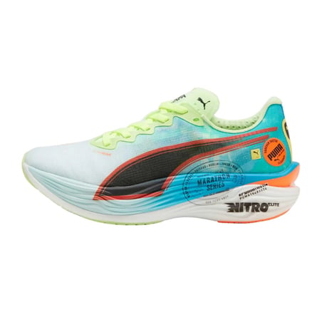 Puma Deviate NITRO Elite 3 Blauwgroene Dames Sneakers