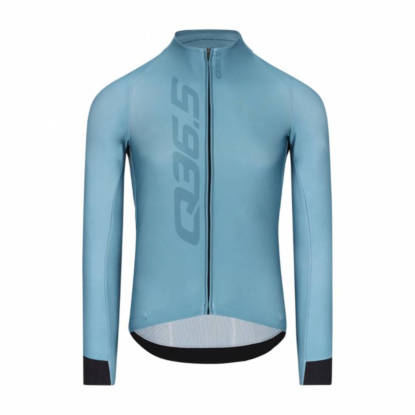 Maillot Q36.5 Gregarius Hybrid Signature Manga Larga Azul Celeste