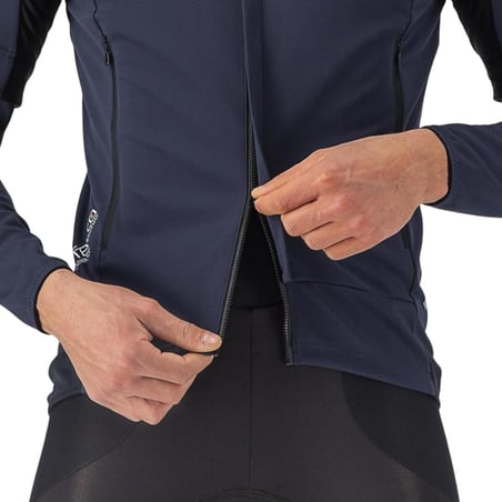 Giacca convertibile Castelli Perfetto RoS 2 Blu Grigio