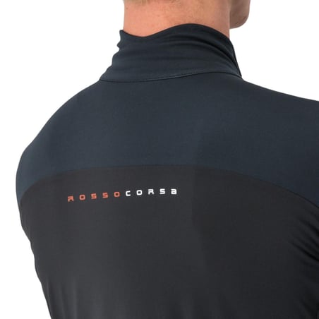 Maillot Castelli Perfetto RoS 2 Wind Manica Corta Blu Nero