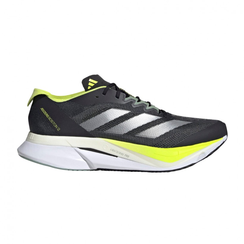 Chaussures Adidas Adizero Boston 12 Noir Jaune SS25