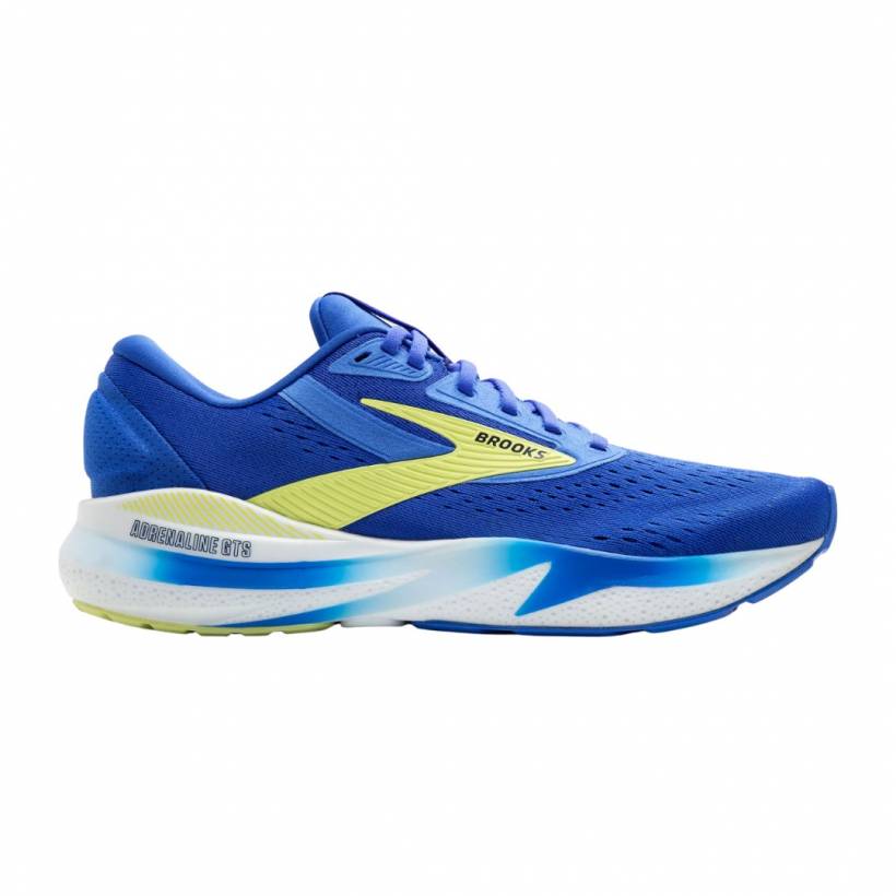 Brooks Adrenaline GTS 24 Wide Blauw Geel SS25 Sneakers