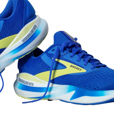 Chaussures Brooks Adrenaline GTS 24 Wide Bleu Jaune SS25