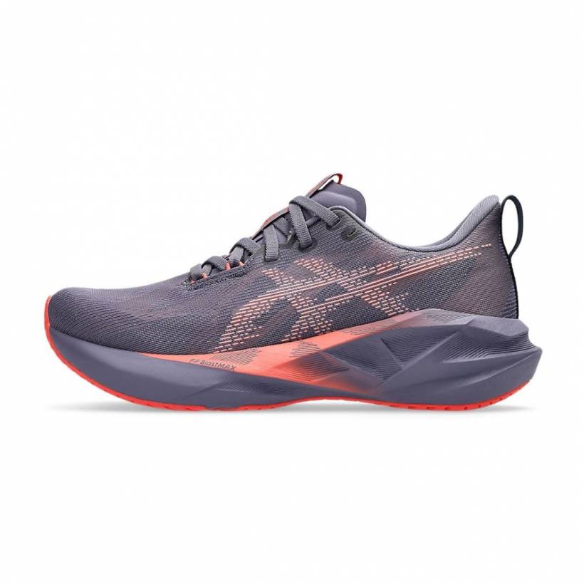 Tênis Asics Novablast 5 Roxo Laranja SS25 Feminino