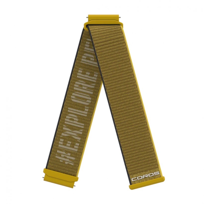 Bracelet Coros 22mm Nylon Jaune