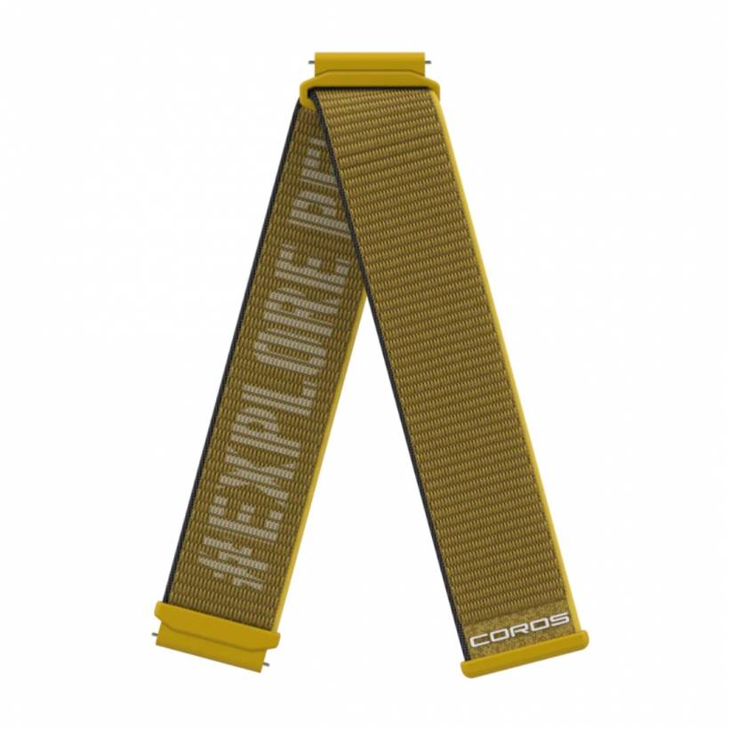Cinturino Coros 22mm In Nylon Giallo