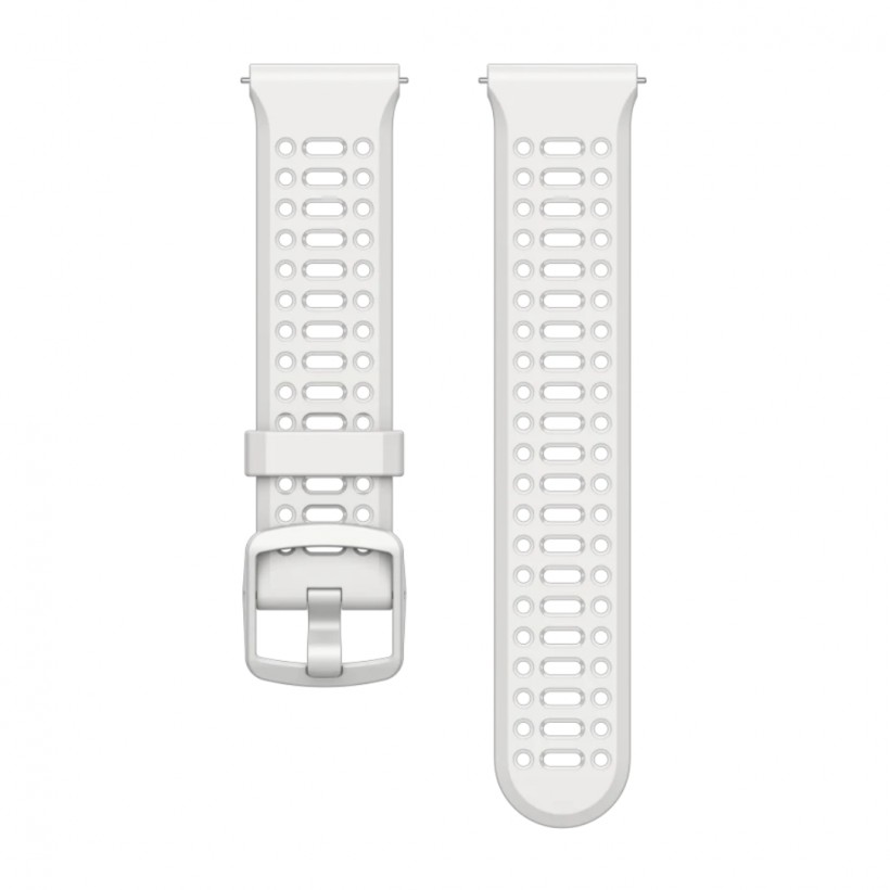 Coros Pace 3 22 mm weißes Silikonarmband