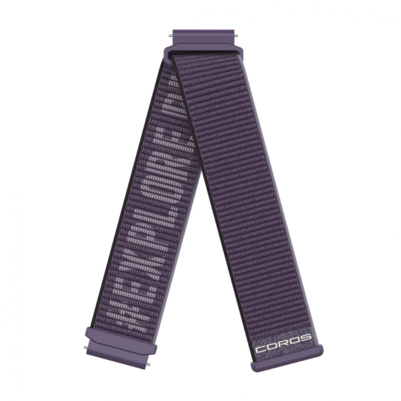 Cinturino Coros 22mm Corto In Nylon Viola
