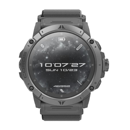 Reloj Coros Vertix 2S Nailon + Silicona Negro