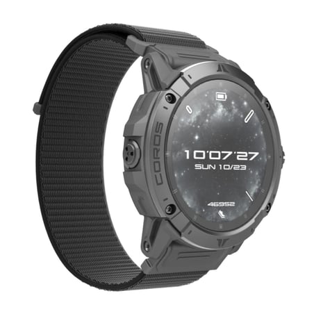 Reloj Coros Vertix 2S Nailon + Silicona Negro