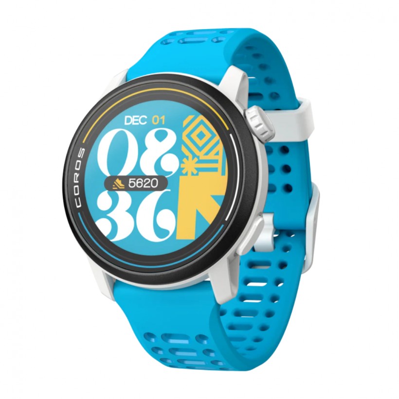 Coros Pace 3 Valencia Edition GPS Silikon Blaue Uhr
