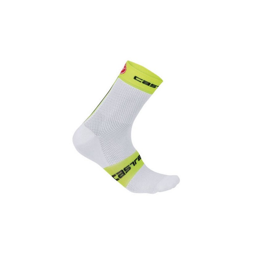 Calze FREE 9 bianco/giallo Castelli