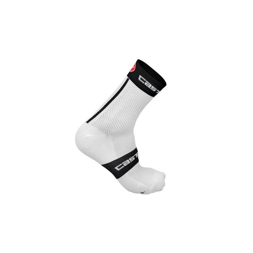 Castelli FREE 9 white / black socks