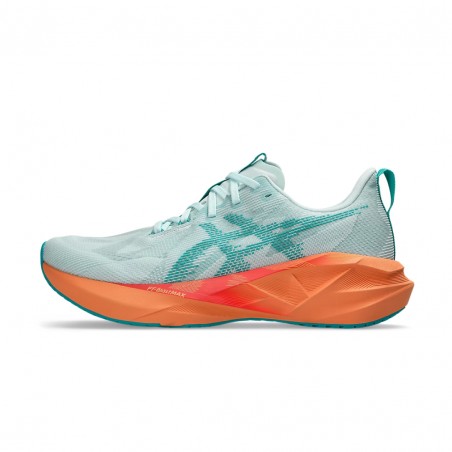 Tênis Asics Novablast 5 Verde Laranja SS25