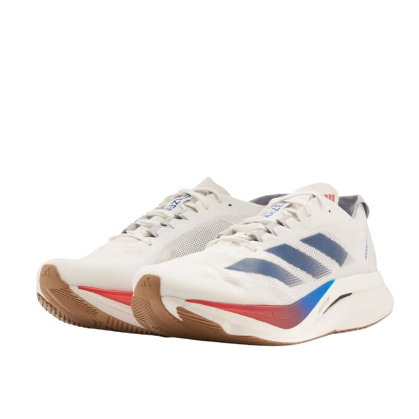 Buty Adidas Adizero Boston 12 białe niebieskie...