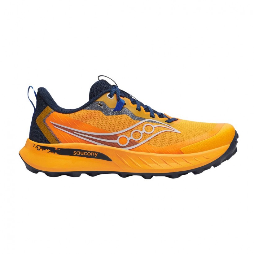 Zapatillas Saucony Peregrine 15 Naranja Azul SS25