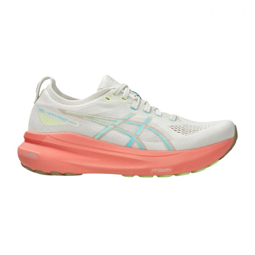 Zapatillas Asics Gel Kayano 31 Blanco Rosa SS25 Mujer