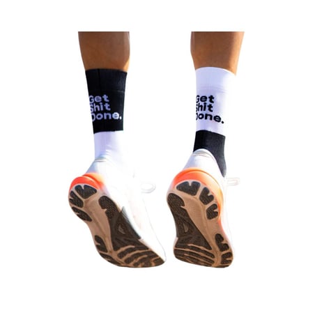 Sporcks Get Shit Done Socks White Black