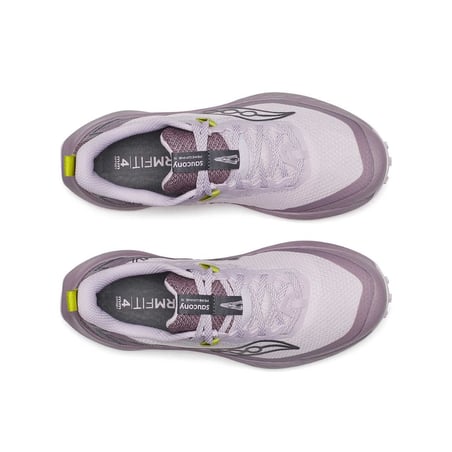 Saucony Peregrine 15 Paarsgroene SS25 Dames Sneakers