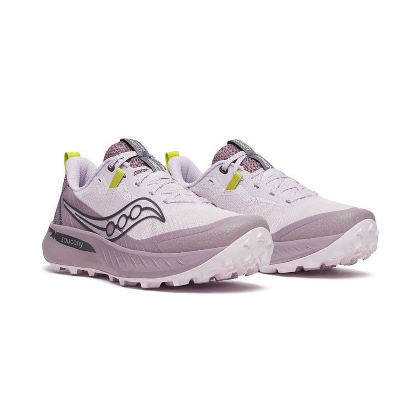 Saucony Peregrine 15 Lila Grün SS25 Damenschuhe