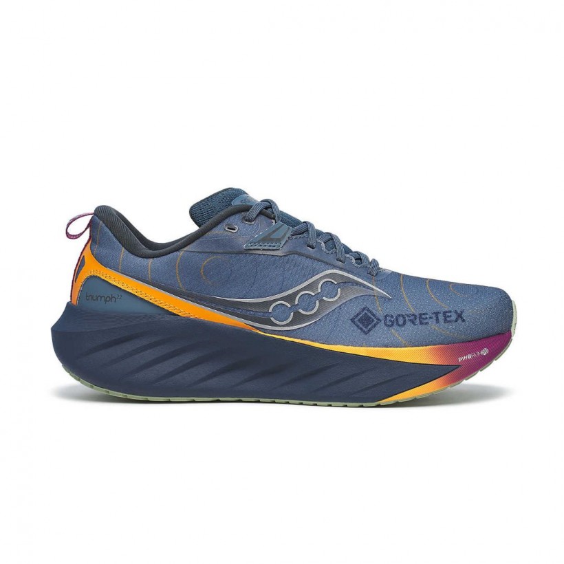 Buty Saucony Triumph 22 GTX niebiesko-pomarańczowe SS25